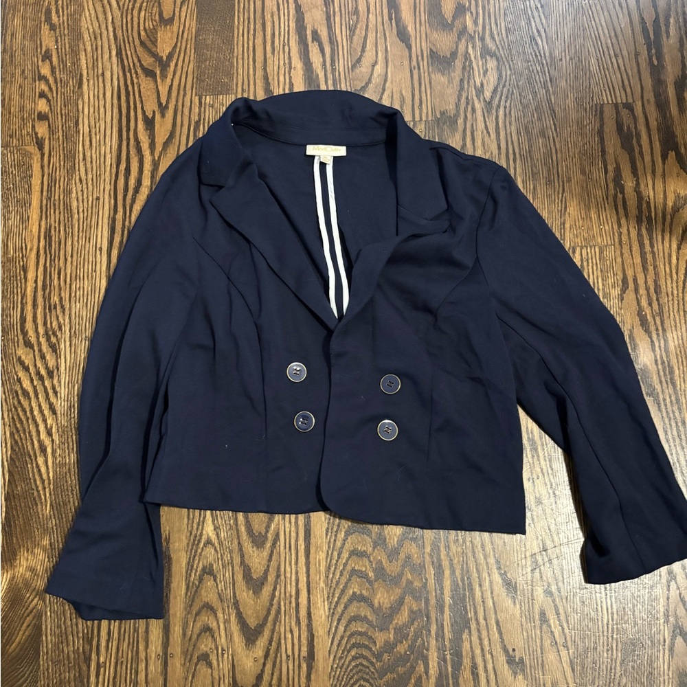 ModCloth Navy Double-Breasted Women's Jacket XL